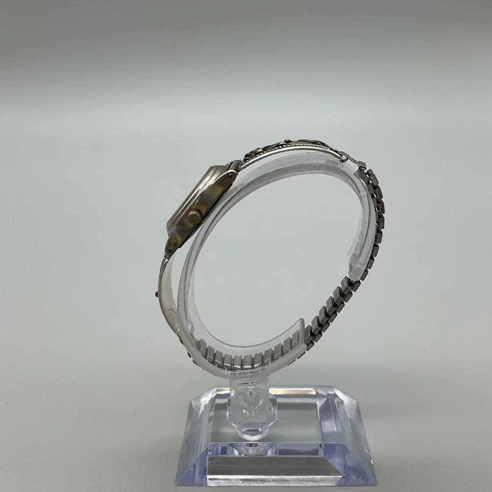 Q&Q Native American Sterling 12KGF Tips Womens Watch 21mm New Battery